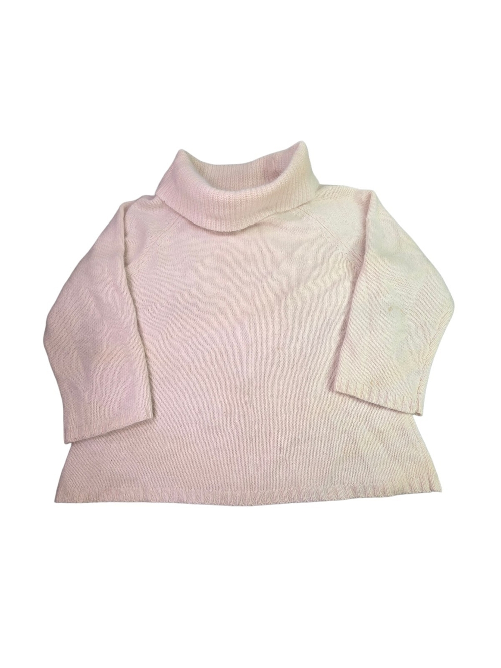 VTG Rafaella Fuzzy Cream Angora Lambswool Cowl Neck Sweater - Large